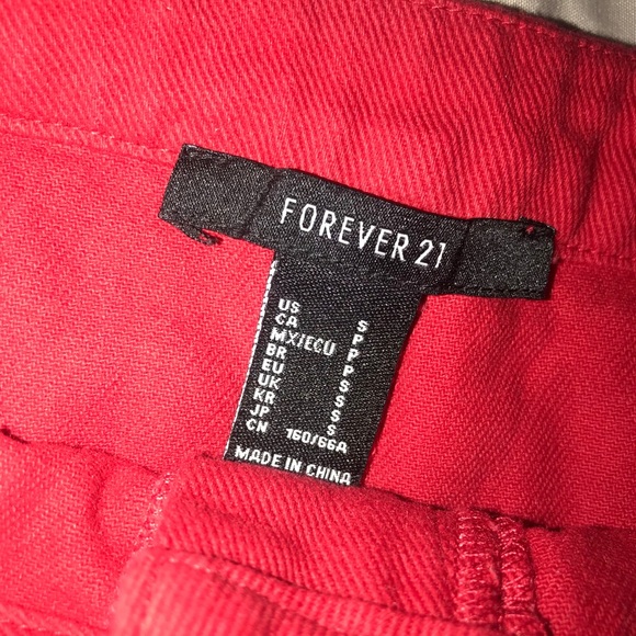 Red Mini Skirt - Picture 3 of 3